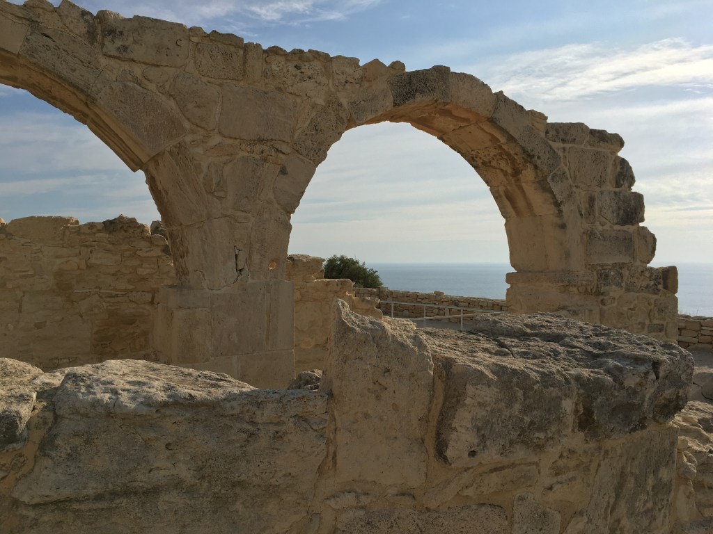 Parte de una casa en la antigua ciudad de Kourion